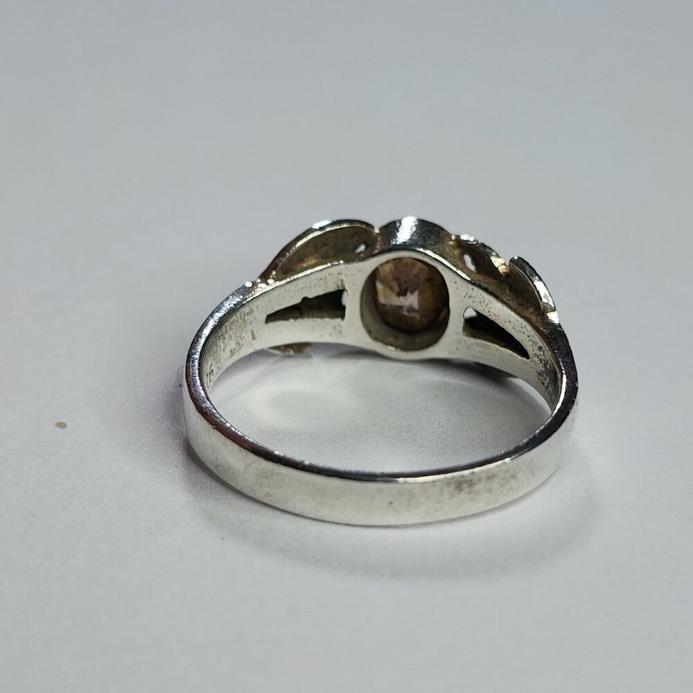 925‎ Sterling Silver Ring Citrine .925 Size 8 - Picture 3 of 10